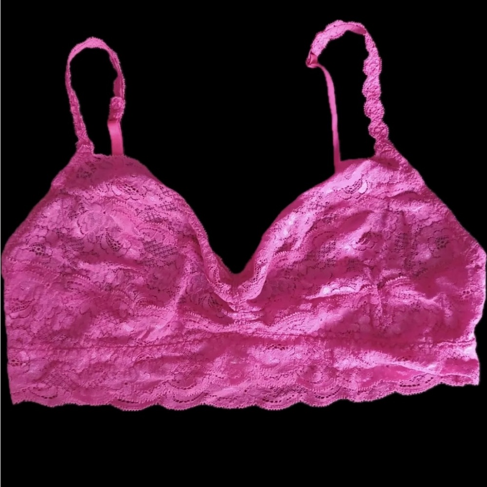 Cosabella neon Hot pink Lace Bralette large